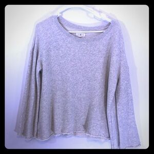 LOU & Grey Oversized Raw Hem Sweatshirt
